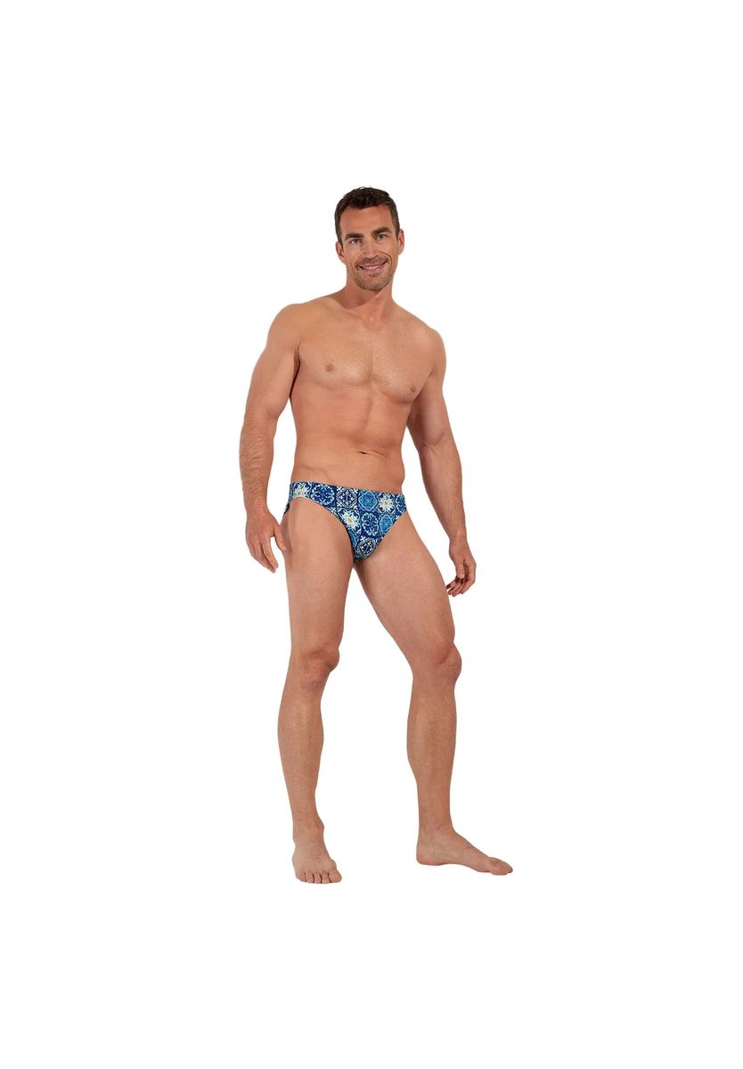 Herren Badehose mit Fliesenmuster