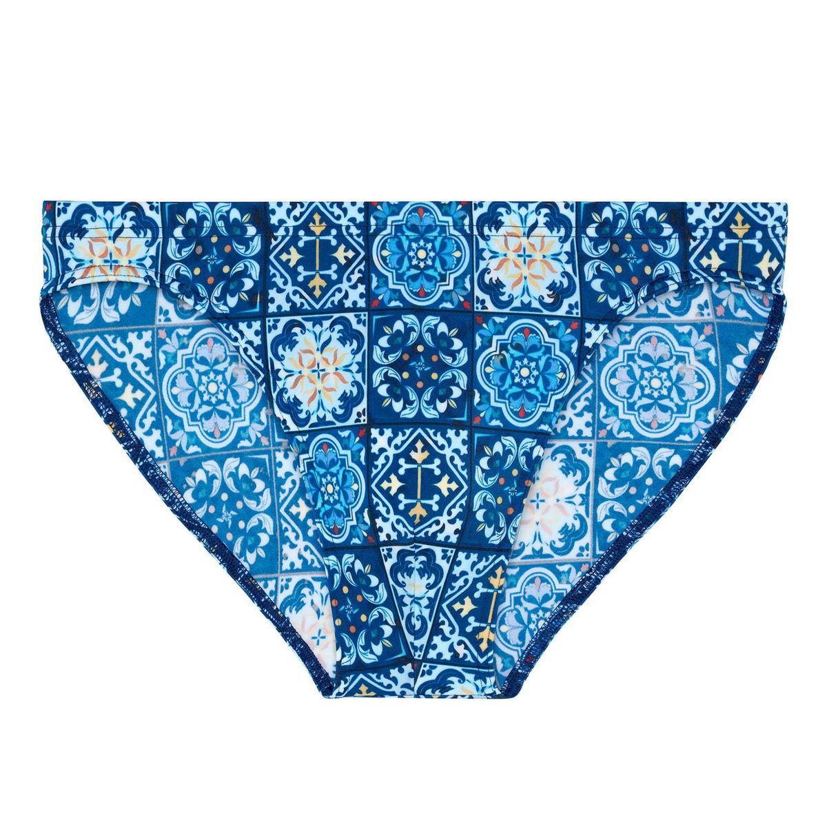 Badeslip mit Maiolica-Fliesenmuster