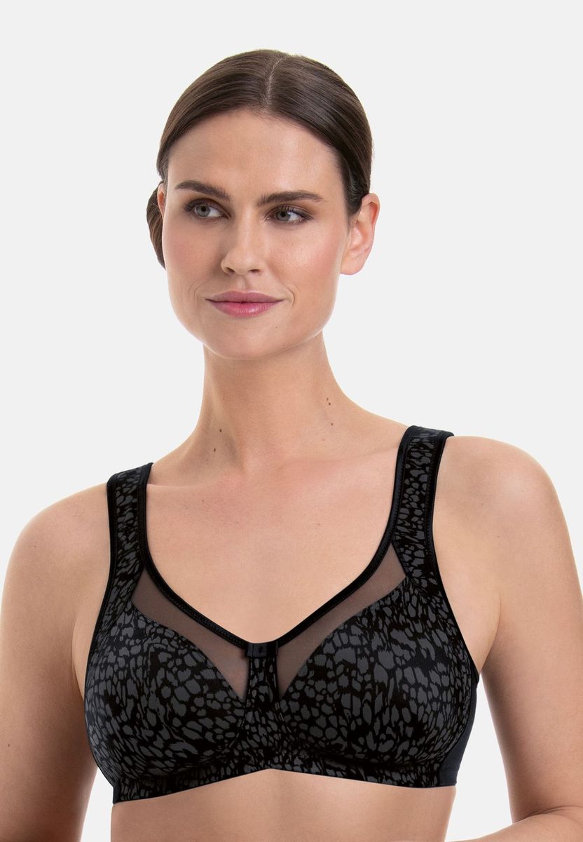 Komfort-BH ohne Bügel mit Leopardenmuster