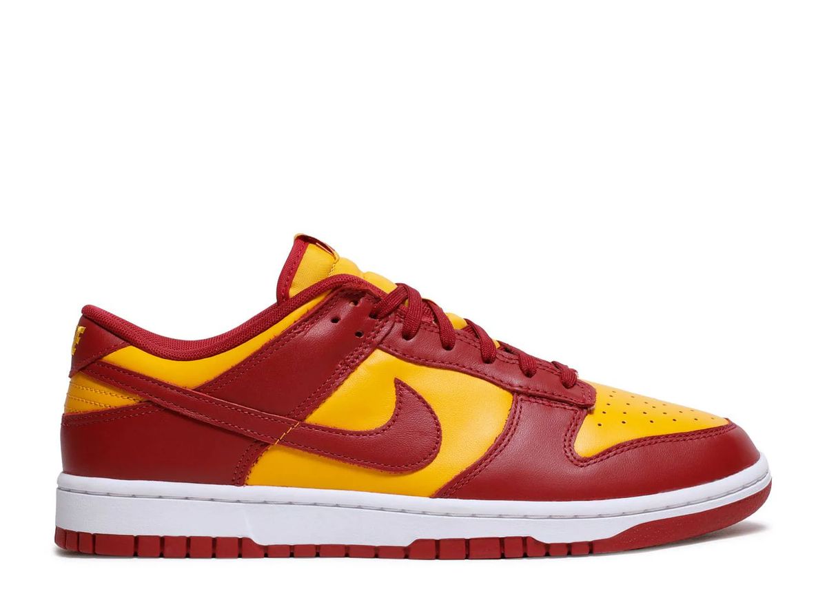 Zweifarbiger Leder-Sneaker Low Top