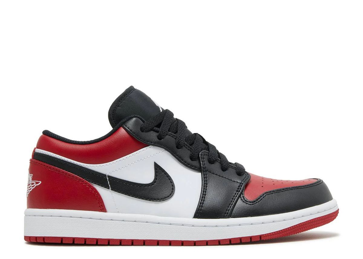 Air Jordan 1 Low Bred Toe Sneaker