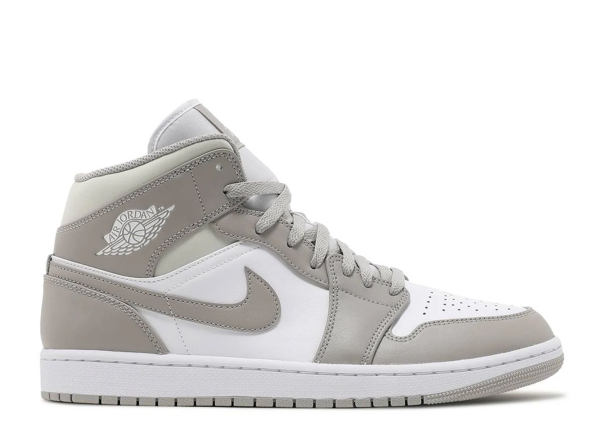 Air Jordan 1 Mid Linen Sneaker