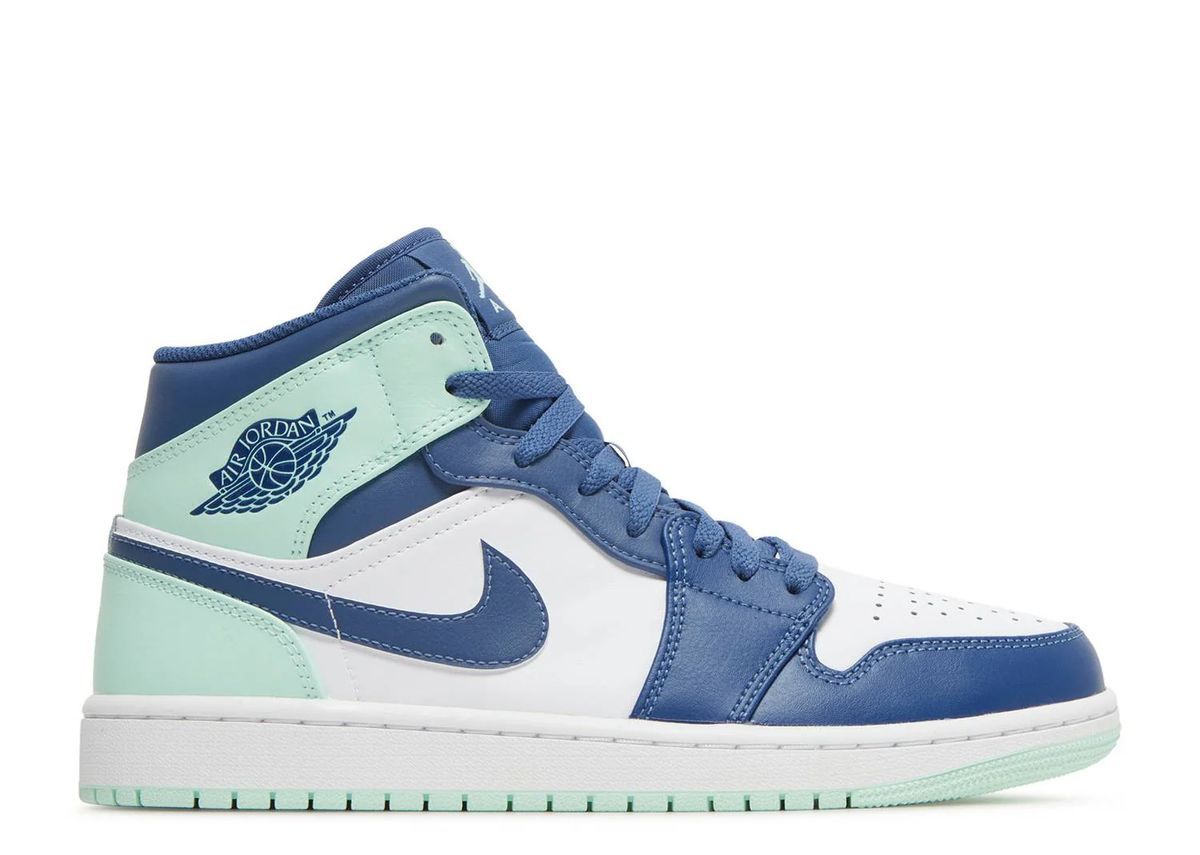 Air Jordan 1 Mid Blue Mint Sneaker