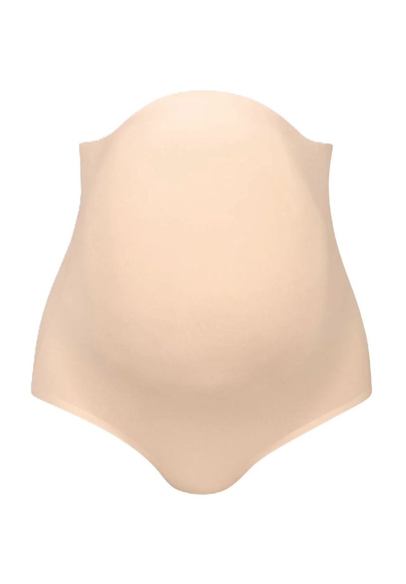 Nahtlose Umstands-Slips Doppelpack Beige