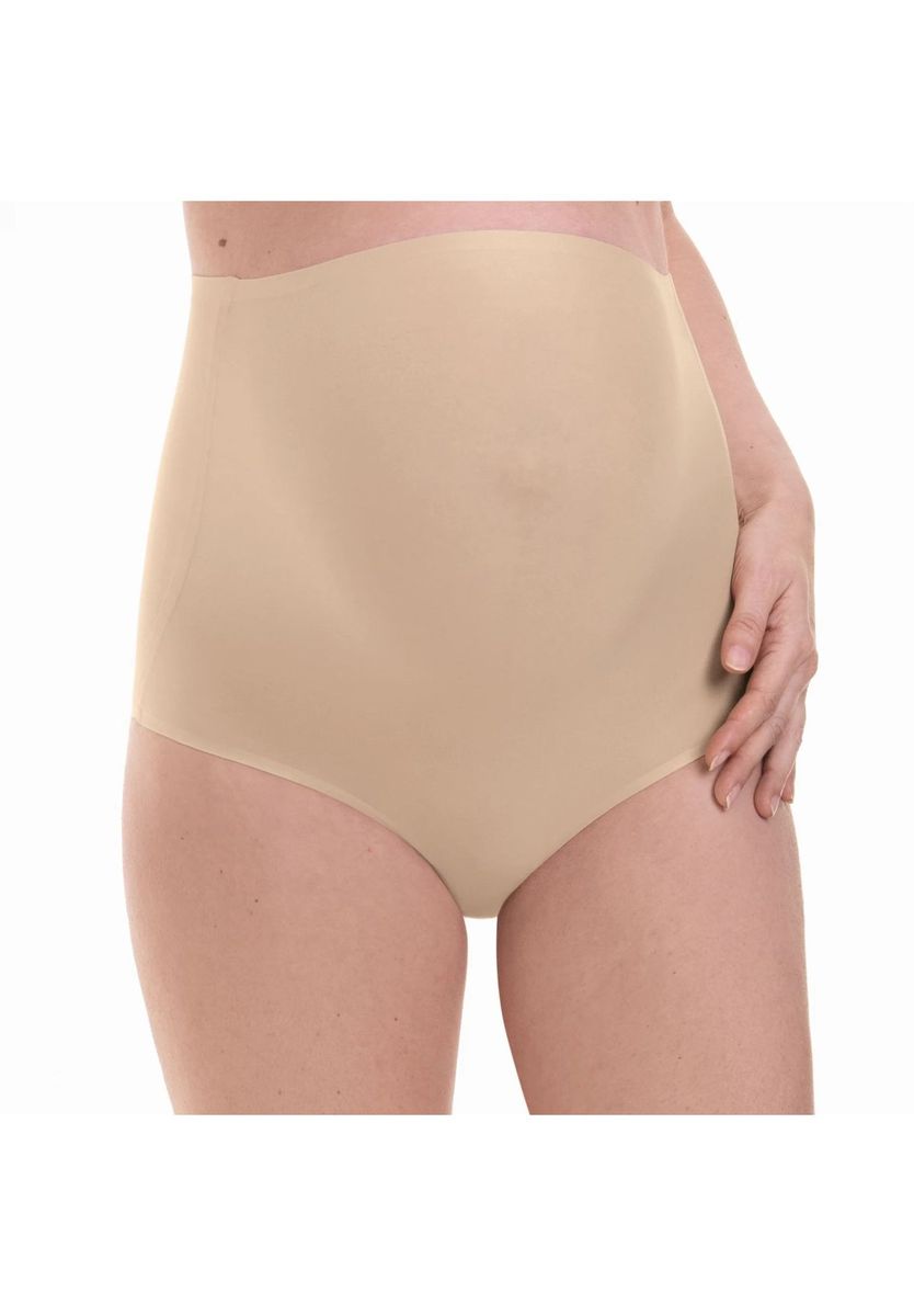 Nahtlose Umstands-Slips Doppelpack Beige