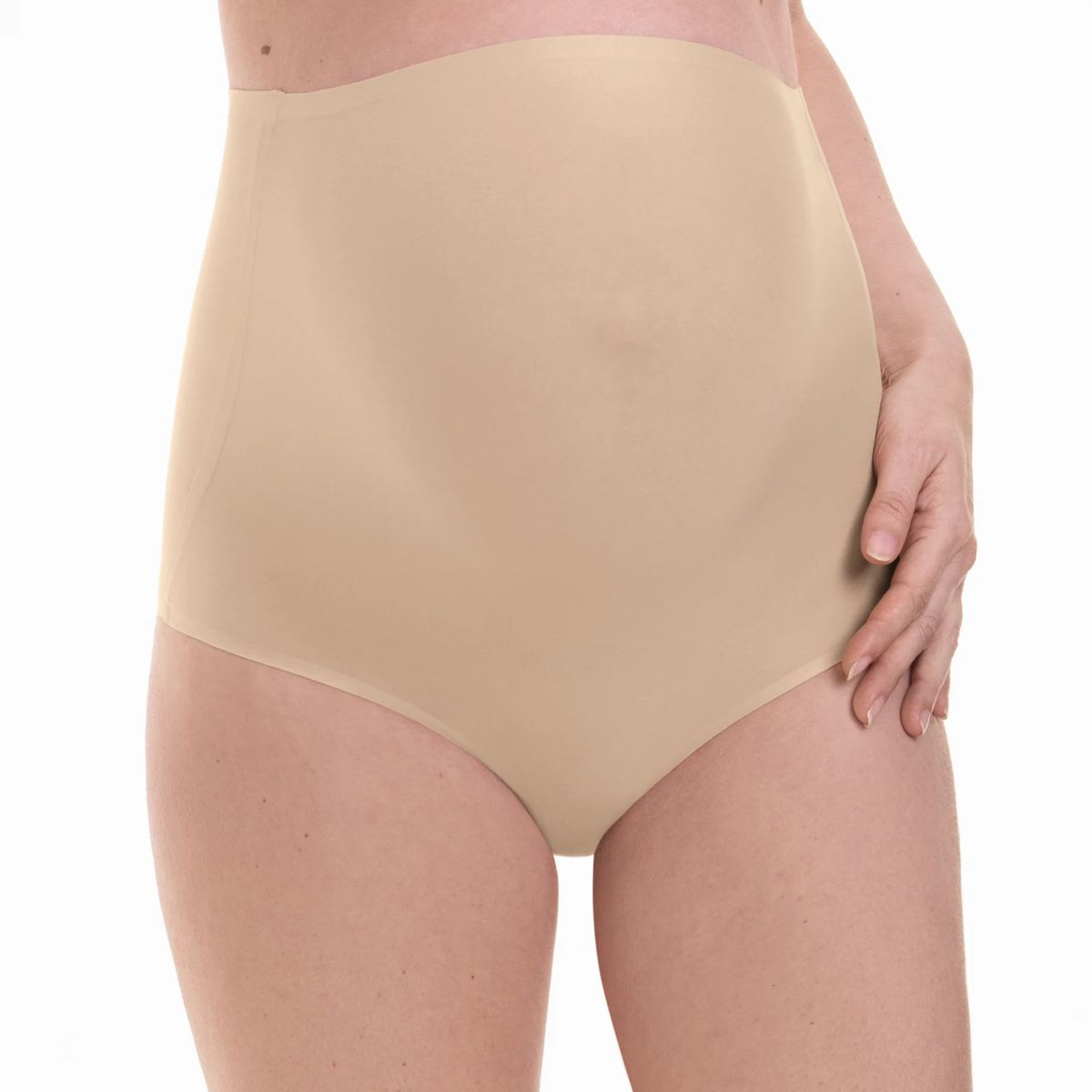 Nahtlose Umstands-Slips Doppelpack Beige