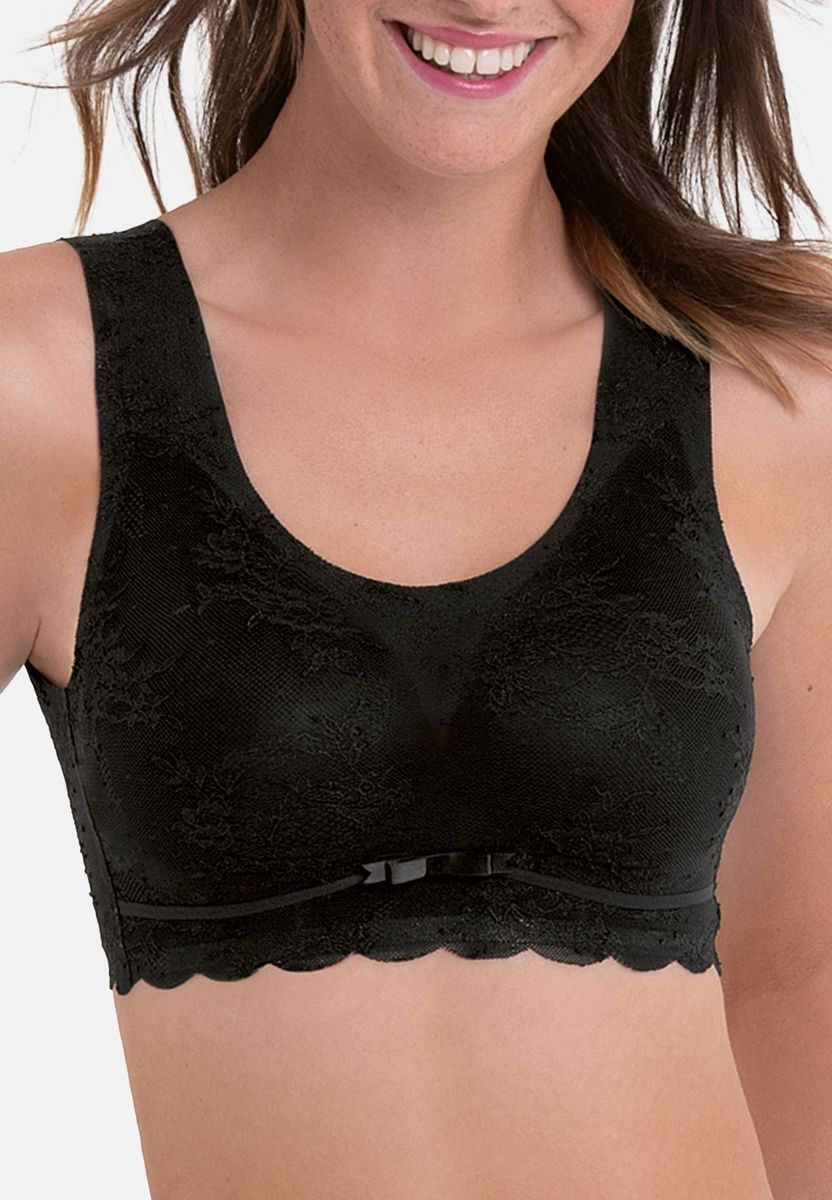 Nahtloses Spitzen-Bralette mit breiten Trägern