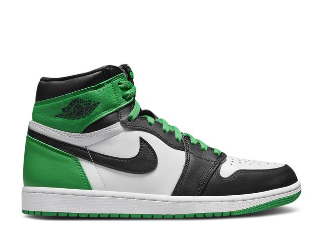 Retro High-Top-Sneaker in Grün