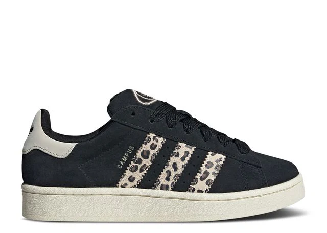 Moderner Wildleder-Sneaker mit Leopardenstreifen