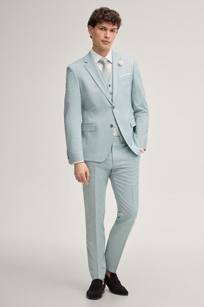 JOOP! Herby Salbeigrün Texturiertes Hochzeitssakko Viskosemischung