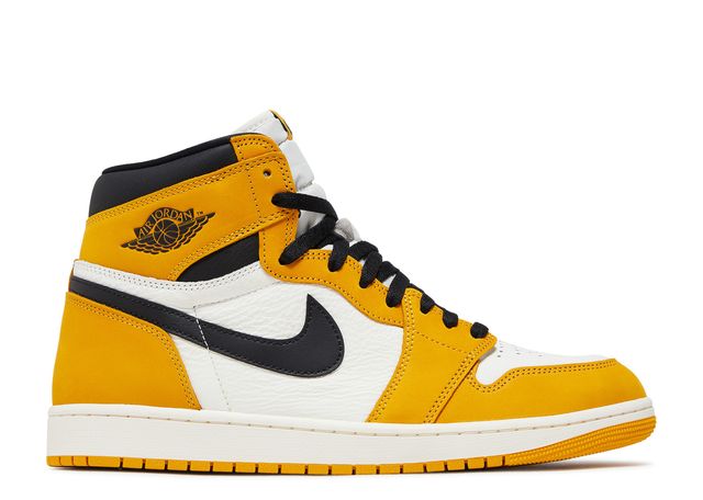 Retro High Top Sneaker Gelber Ocker