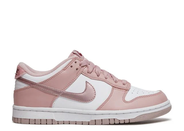 Rosa-weiße Low-Top-Sneakers