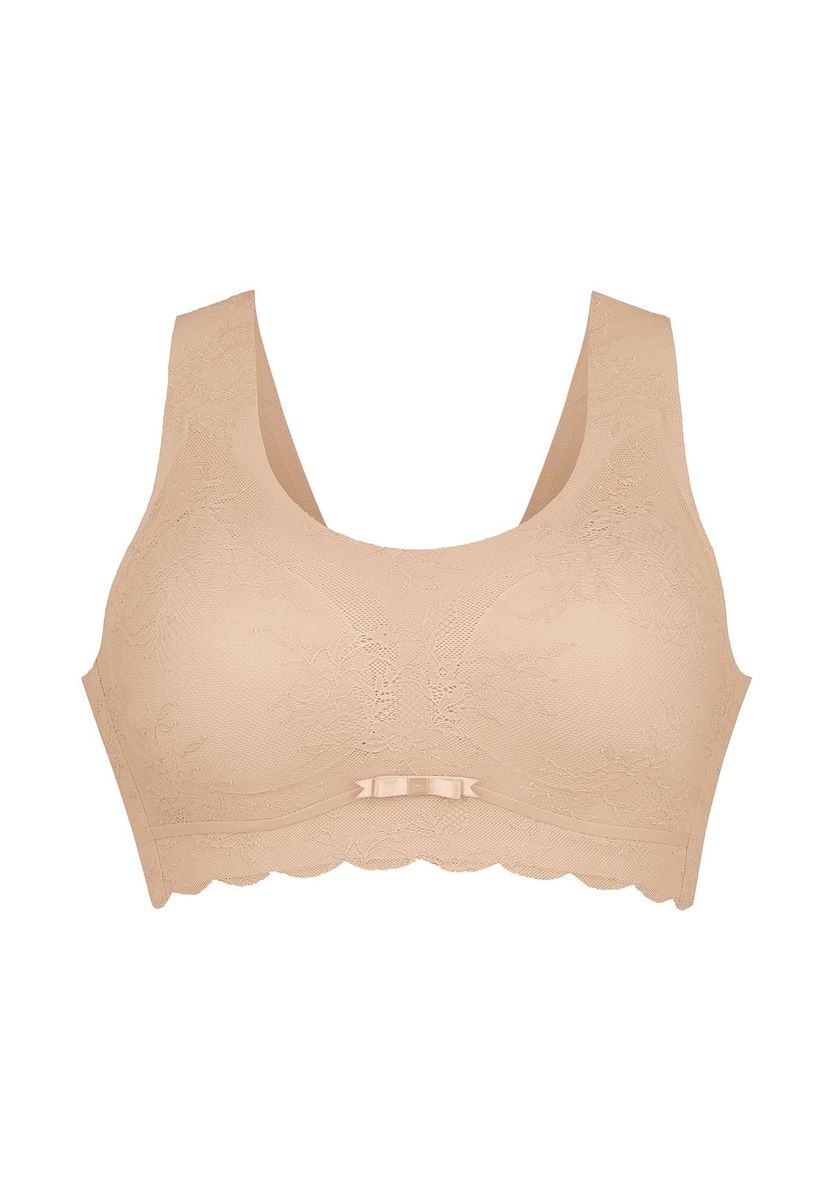 Nahtloses Spitzen-Bralette mit Schleife
