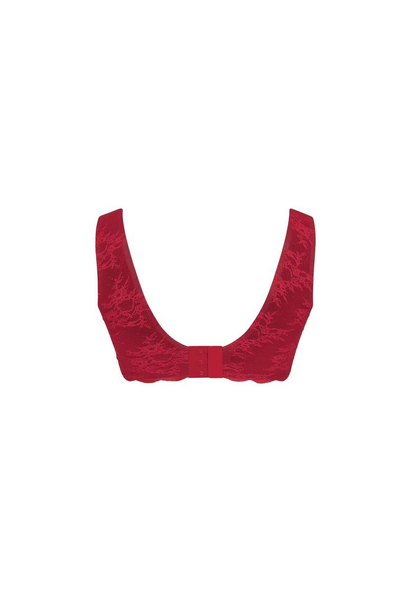 Spitzen-Bralette mit gewelltem Saum