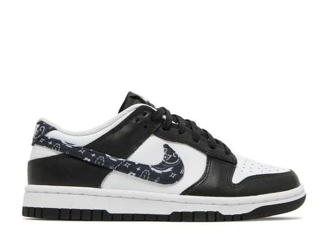 Zweifarbiger Low-Profile-Sneaker mit Paisley-Swoosh