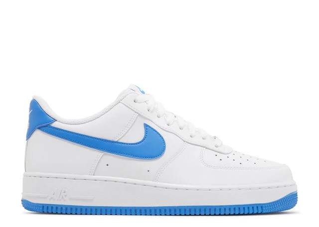 Air Force 1 Low Weiß Foto Blau