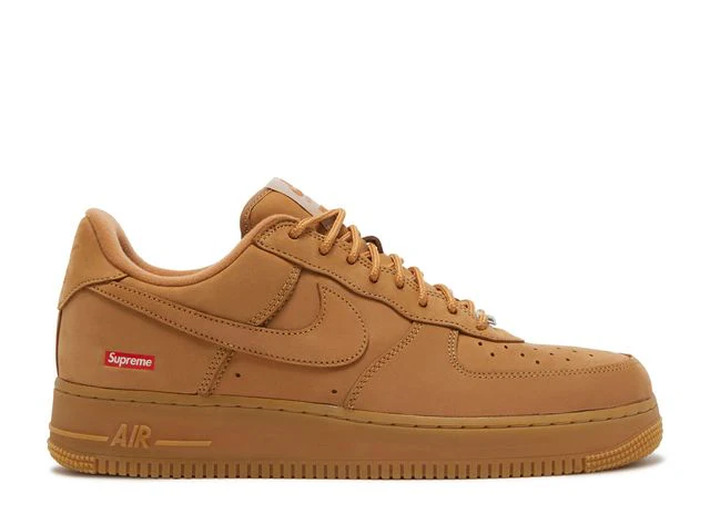 Weizenfarbene Supreme Air Force 1 Sneaker