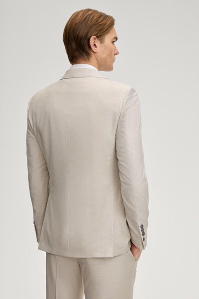 Joop! Herby Beige Wollmischung Slim Fit Hochzeit Sakko
