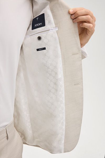 Joop! Herby Beige Wollmischung Slim Fit Hochzeit Sakko