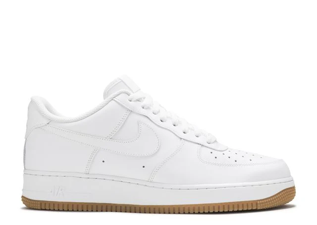 Klassischer weißer Leder Sneaker mit Gummisohle