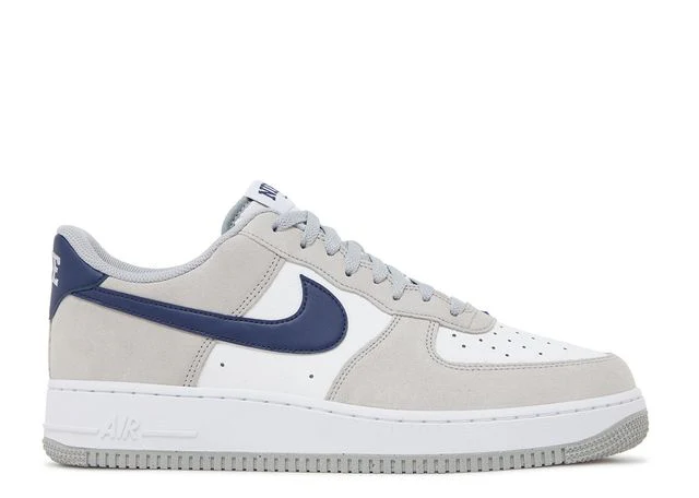 Air Force 1 Low Grau Marineblaue Sneaker