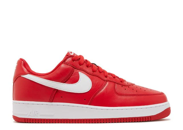 Retro Sneaker aus rotem Leder