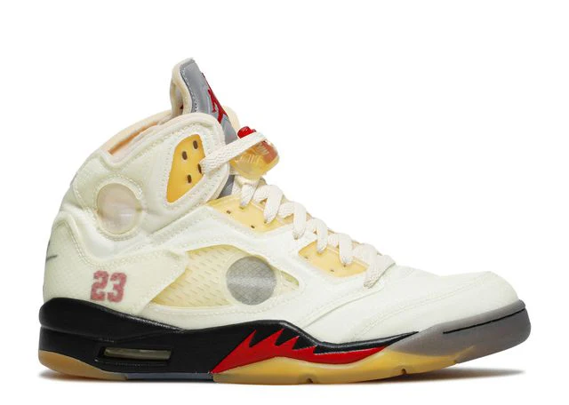 Air Jordan 5 Off-White Sail Sneaker