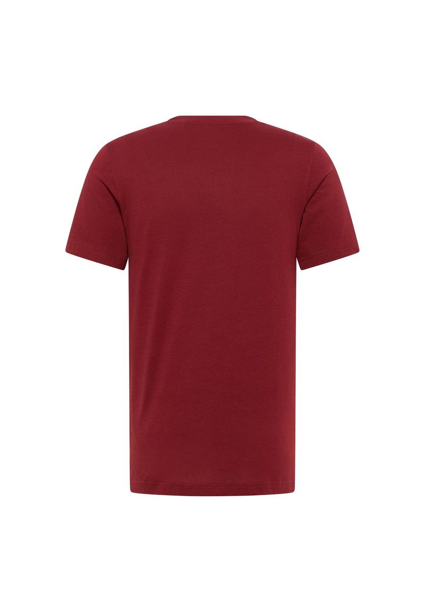 MUSTANG® T-Shirt, Baumwolle, Kurzarm, für Herren, rot, S