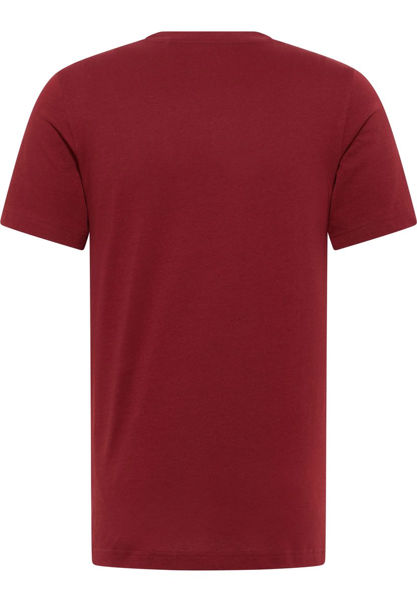 MUSTANG® T-Shirt, Baumwolle, Kurzarm, für Herren, rot, S