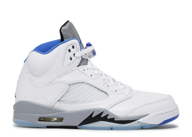 Air Jordan 5 Retro Weiß Stealth