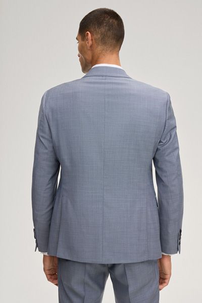 JOOP! Herby Blau Meliert Woll Slim Fit Sakko