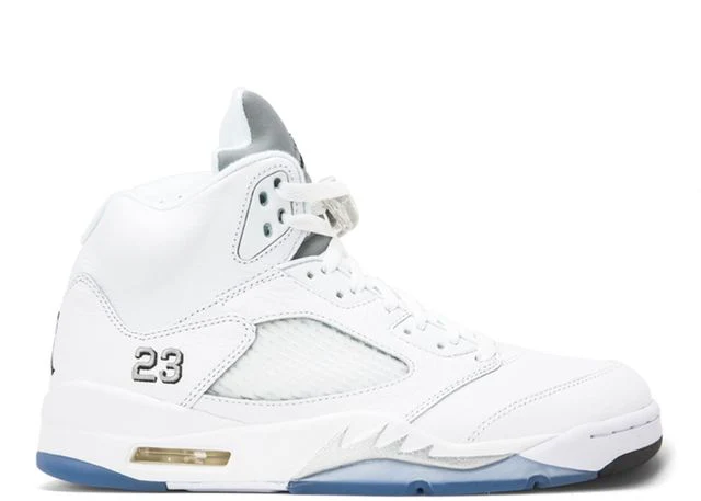 Air Jordan 5 Retro Weiß Metallic