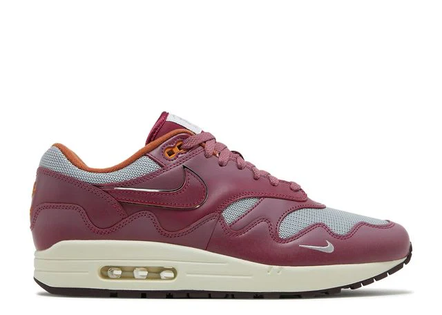 Air Max 1 Patta Waves Maroon