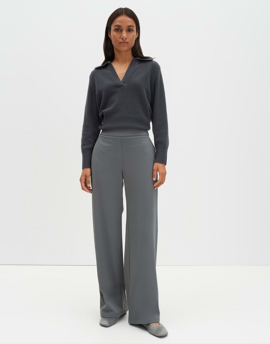 someday. Stoffhose Char, Gummibund, für Damen, grau, 34