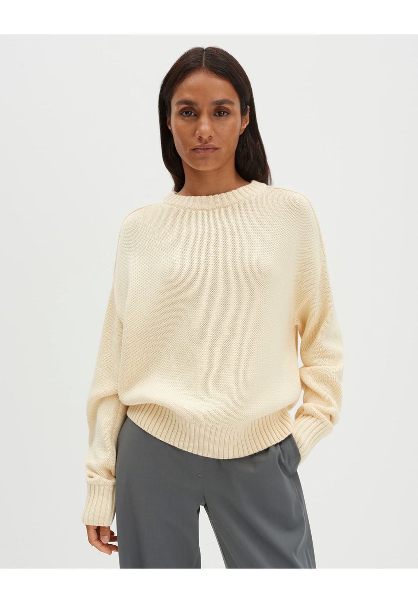 someday. Pullover, Rippbündchen, Baumwolle, für Damen, beige, 36