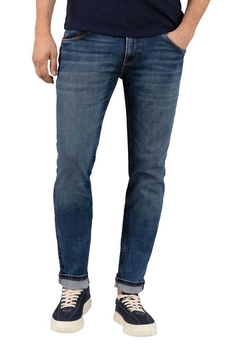 Herren Slim-Fit Jeans mit blauer Waschung