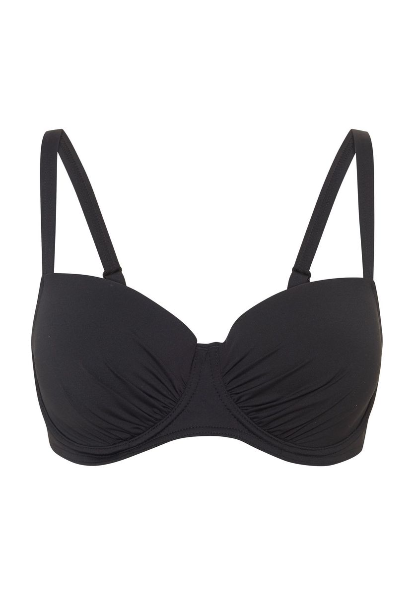 Schwarzes Bügel-Bikini-Oberteil