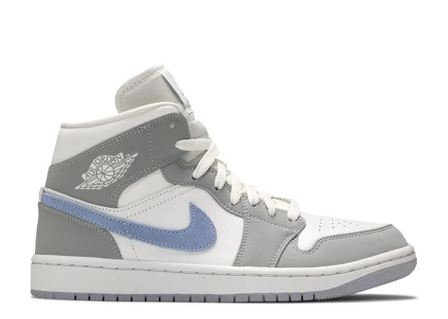 Air Jordan 1 Mid Wolf Grey Aluminium