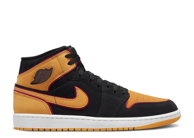 Air Jordan 1 Mid Schwarz Orange