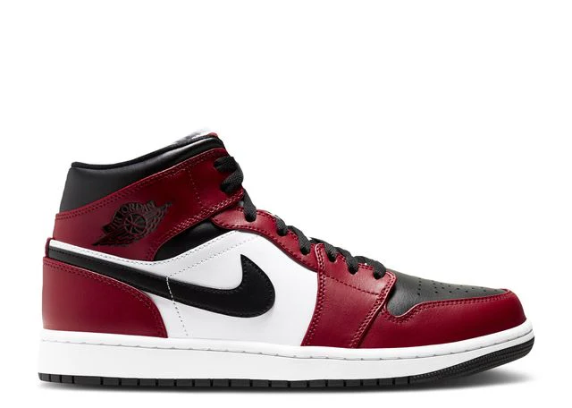 Air Jordan 1 Mid Chicago Toe Sneaker