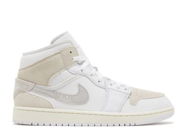 Neutraler Jordan 1 Mid Sneaker