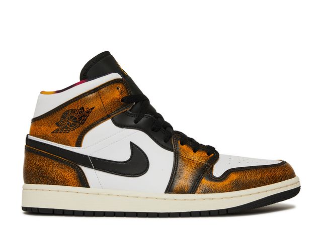 Sneaker aus Distressed-Leder