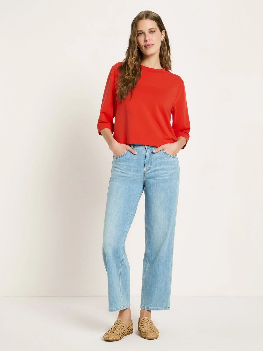 Minimalistisches Tencel-Boxy-Top