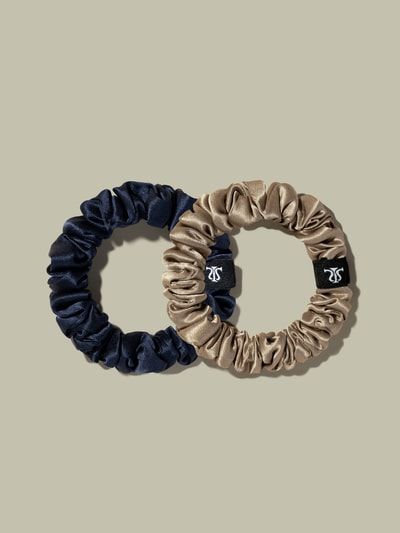 Klassisches Seiden-Scrunchie-Set