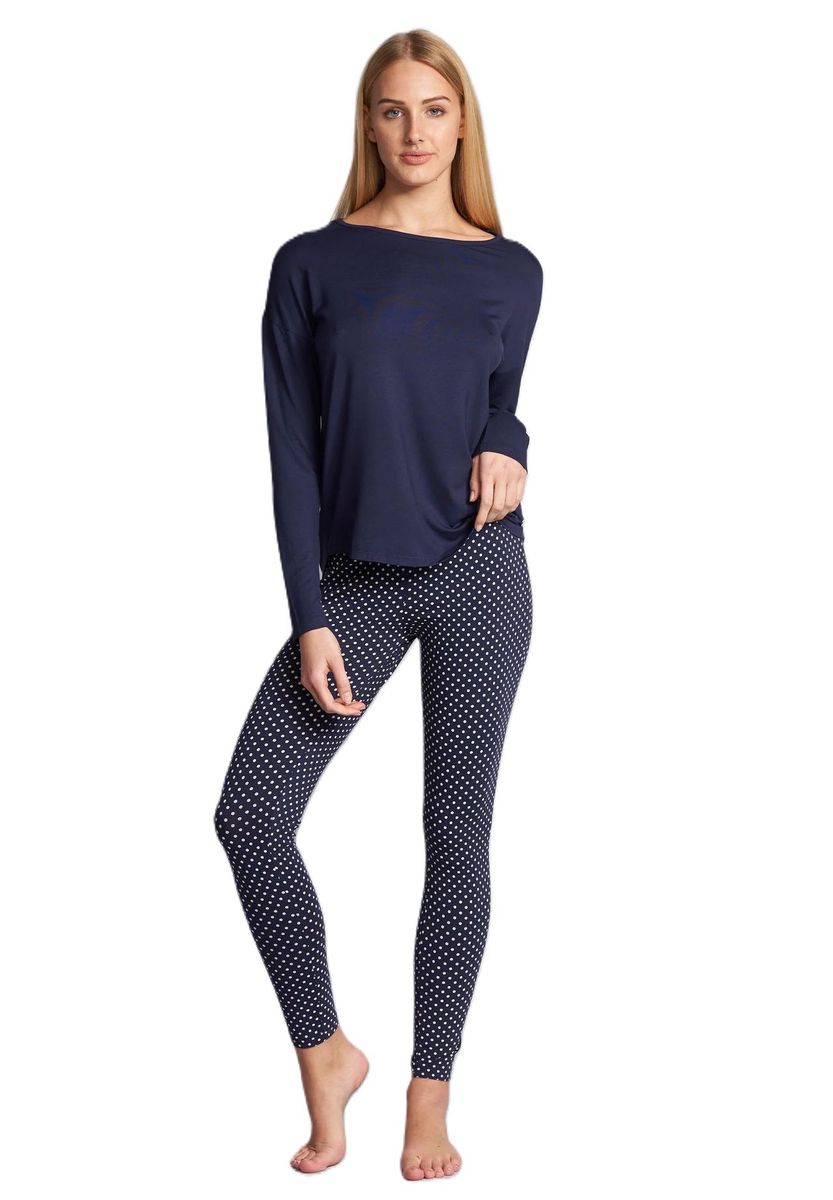 Schlafshirt mit Rundhalsausschnitt und lockerer Passform