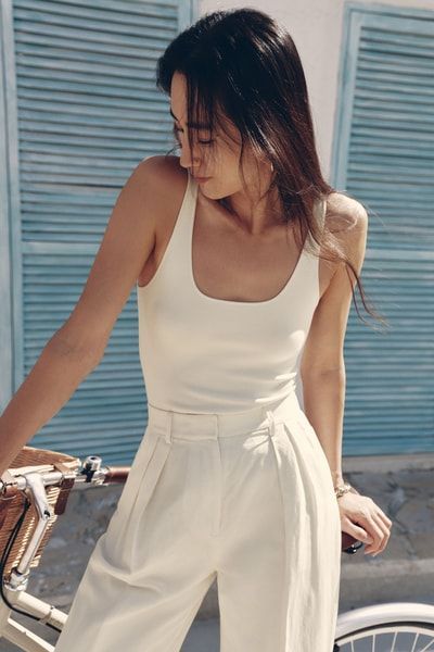 Quadratisches Strick-Tanktop