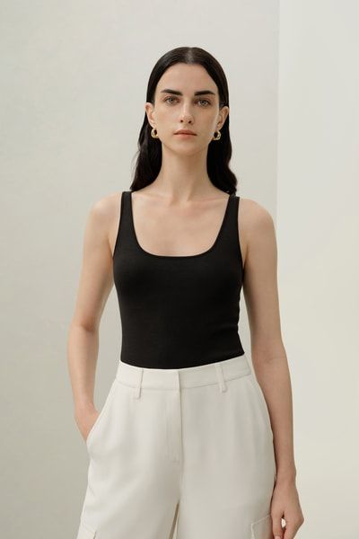 Quadratisches Strick-Tanktop