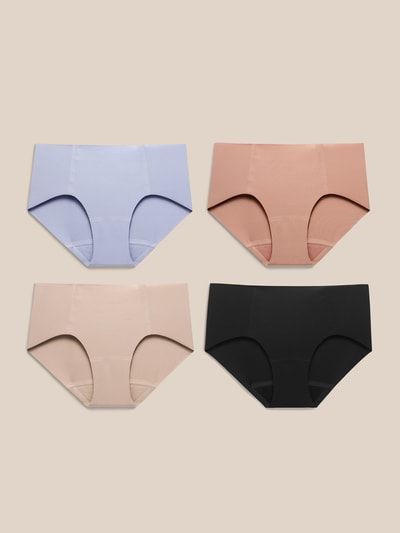 Bequeme Slips mit Seidenschritt