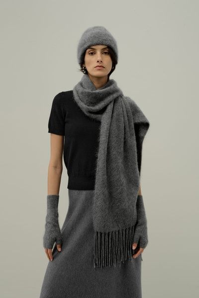 Gebürsteter Kaschmirschal | Lilysilk Luxuriöses Winteraccessoire
