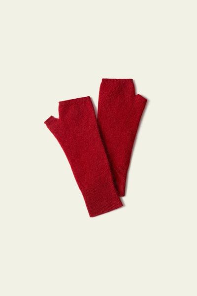 Fingerlose Handschuhe aus gebürstetem Kaschmir | Lilysilk Luxus-Winterhandschuhe